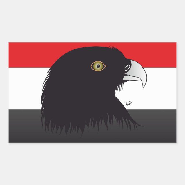 Adesivo Retangular Egipto - Egypt autocolante (Frente)