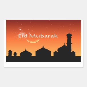 Adesivo Retangular Eid Evening Sky - Sticker