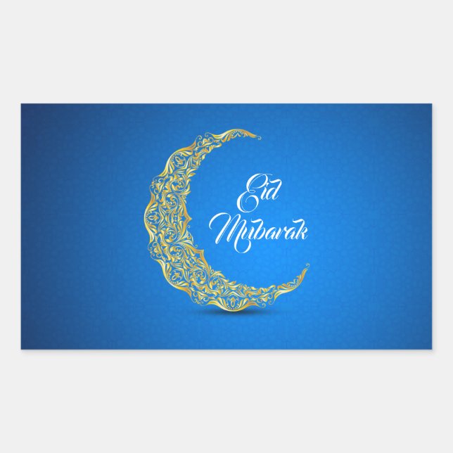 Adesivo Retangular Eid Mubarak / Ramadan (Frente)