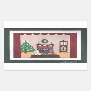 Adesivo Retangular Ele já está aqui? Sticker 2015CardConcurso