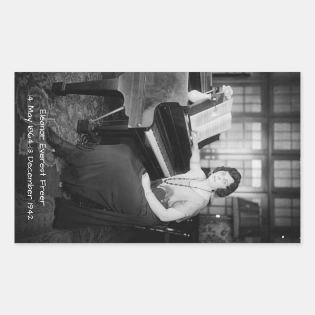 Adesivo Retangular Eleanor Everest Freer (Frente)