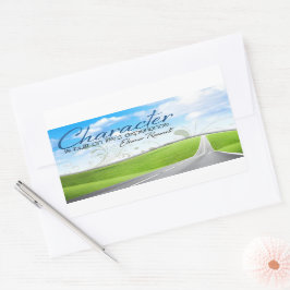 Adesivo Retangular Eleanor Roosevelt Inspirational Cote "Caráter"