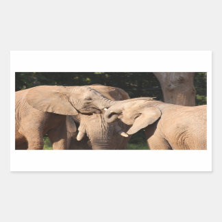 Adesivo Retangular Elefante Love Stickers