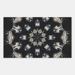 Adesivo Retangular Elegante Mandala