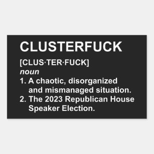 Adesivo Retangular Eleição Auto-falante da Casa Republicana de Cluste