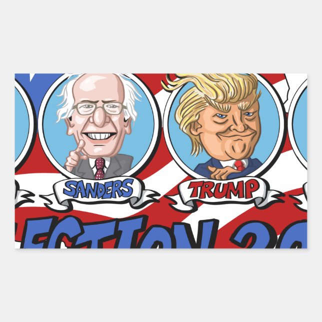 Adesivo Retangular Eleição Presidencial 2016 (Frente)