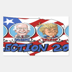 Adesivo Retangular Eleição Presidencial 2016