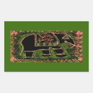 Adesivo Retangular Elephant3 Sticker
