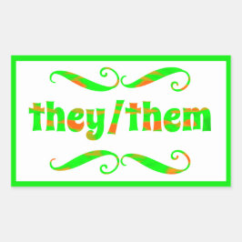 Adesivo Retangular Eles Rochedos Verdes