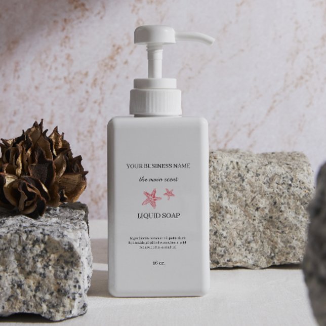 Adesivo Retangular Embalagem do frasco do distribuidor de sabão líqui (Liquid soap dispenser cosmetics bottle packaging rectangular sticker)