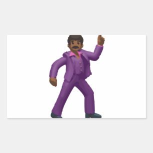 Adesivo Retangular Emoji Dancing Man