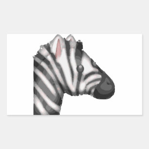 Adesivo Retangular emoji zebra
