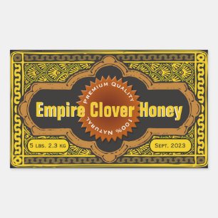Adesivo Retangular Empire Clover Large Honey Jar