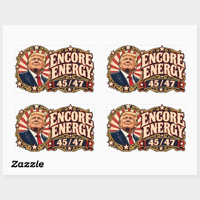 Adesivo Retangular Encore Energy 45/47 (Folha)