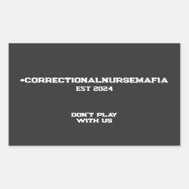 Adesivo Retangular Enfermeiro Correcional