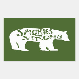 Adesivo Retangular Enfumaçados Forte Urso
