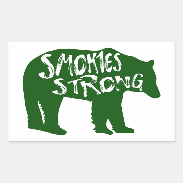 Adesivo Retangular Enfumaçados Forte Urso (Frente)