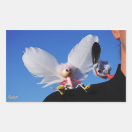 Adesivo Retangular Engel fubby op mijn schouder met uitdagend Monster