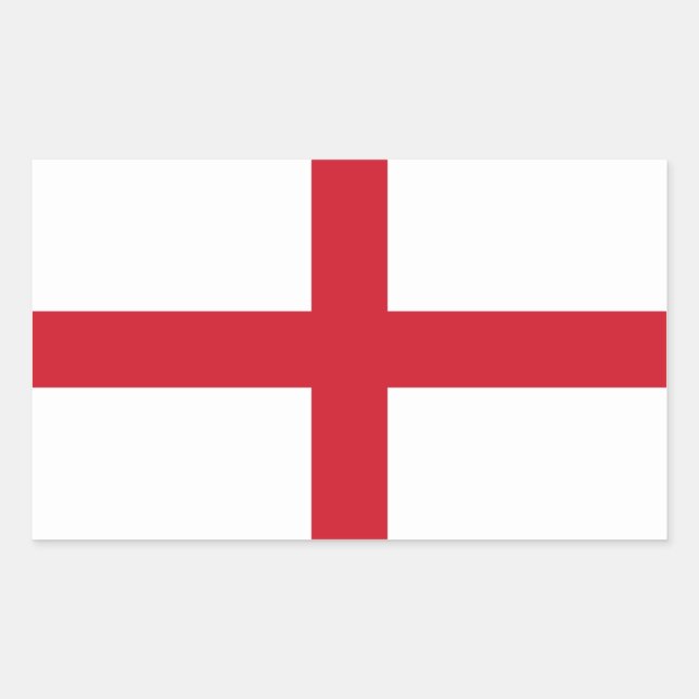 Adesivo Retangular England/English Flag - Reino Unido (Frente)