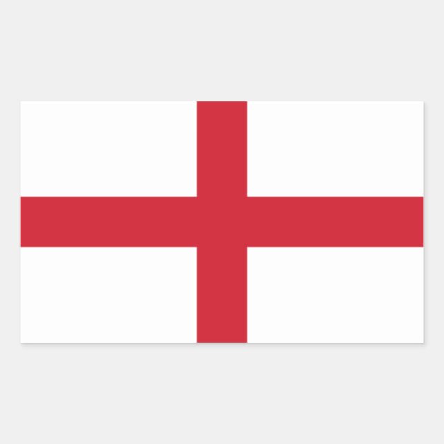 Adesivo Retangular English Flag, Flag, England (Frente)