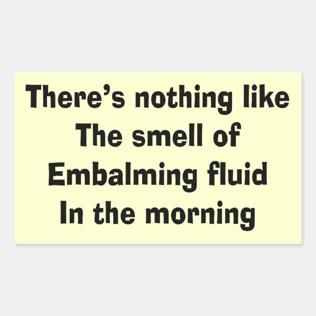 Adesivo Retangular Engraçado Diretor Funeral Dons (Frente)