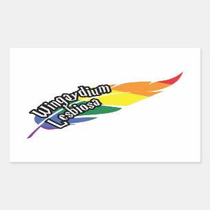 Adesivo Retangular Engraçado LGBTQ   Brincar Com Palavras   Orgulho  
