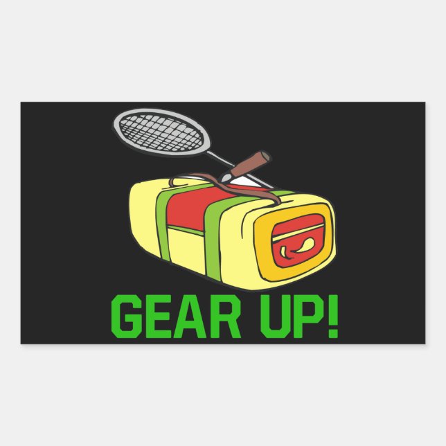 Adesivo Retangular Engrenar (Frente)