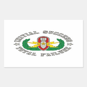 Adesivo Retangular EOD Mais velho a cores ISTF