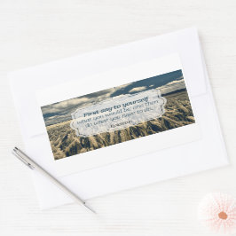 Adesivo Retangular Epictetus "Faça isso" Citação Inspiracional