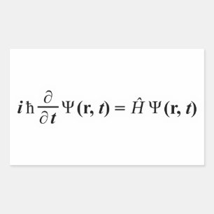 Adesivo Retangular Equação Schrödinger Gleichung Schrodingers