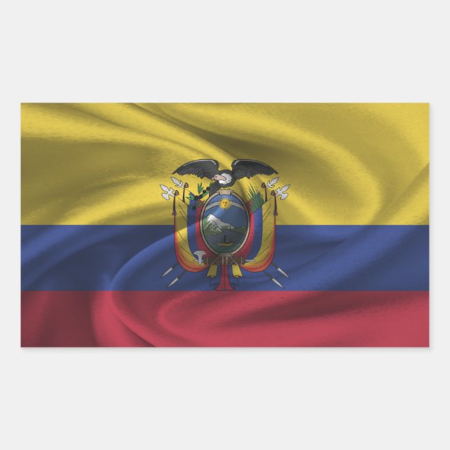 Adesivo Retangular Equador (Frente)