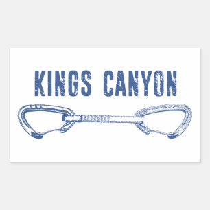 Adesivo Retangular Equipamento de escalada de Kings Canyon
