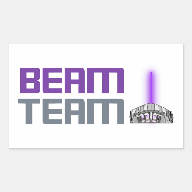Adesivo Retangular Equipe de Beam - Basquete de Sacramento (Frente)