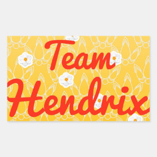 Adesivo Retangular Equipe Hendrix