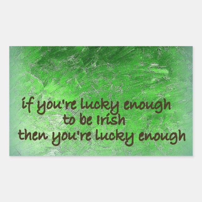 Adesivo Retangular "Erin Go Bragh." (Ireland Forever) (Frente)