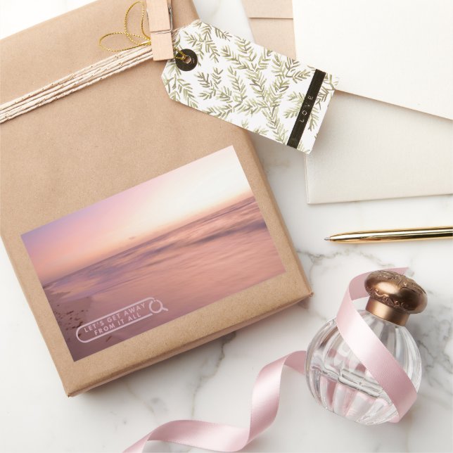 Adesivo Retangular Escape do Sunrise do México (Presentear)