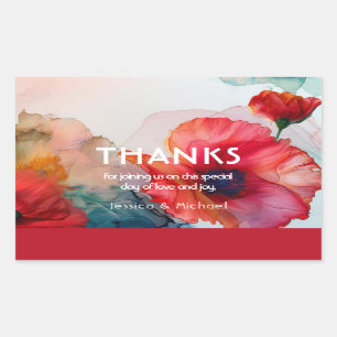 Adesivo Retangular Escarlet Elegância Petal