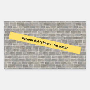 Adesivo Retangular Escena del crimen