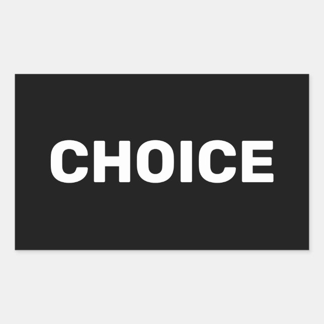 Adesivo Retangular Escolha das mulheres negras a favor dos direitos d (Frente)