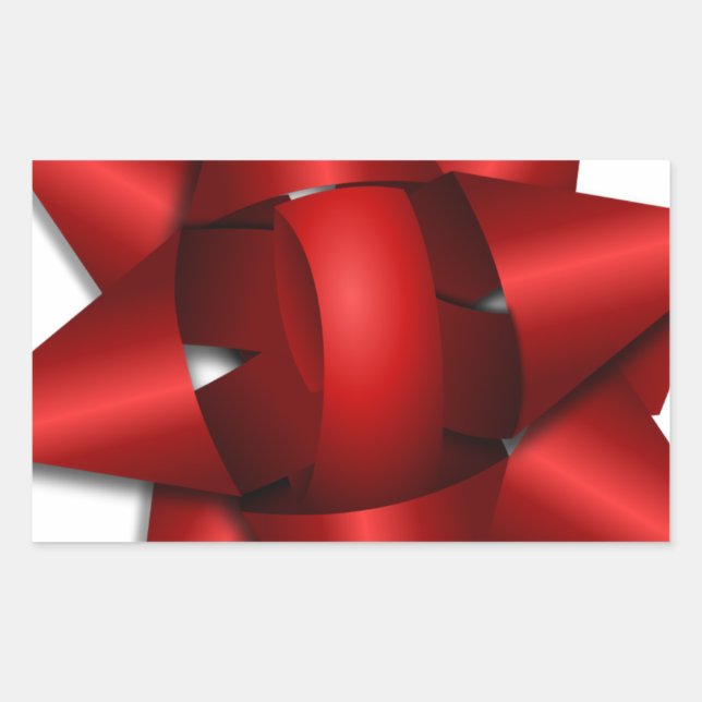 Adesivo Retangular escritório vermelho do chá do partido da fita do (Frente)