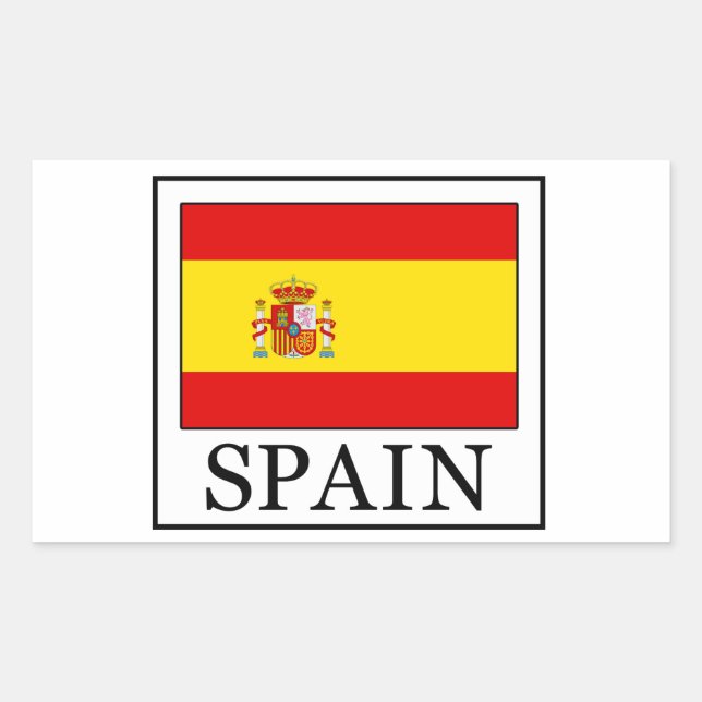 Adesivo Retangular Espanha (Frente)
