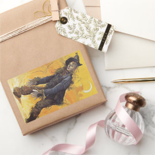 Adesivo Retangular Espantalho do Mágico de Oz, Contos de Fada de Vint