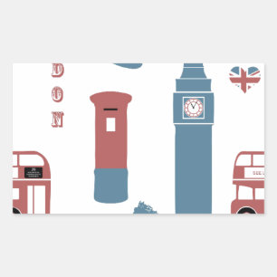 Adesivo Retangular Especial de Londres