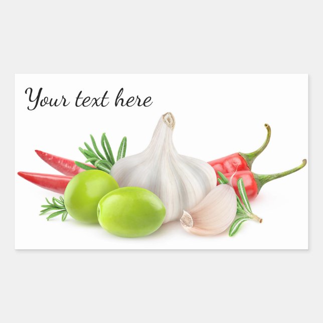 Adesivo Retangular Especiarias (Frente)