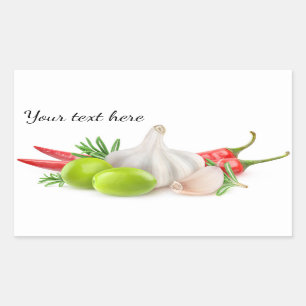 Adesivo Retangular Especiarias