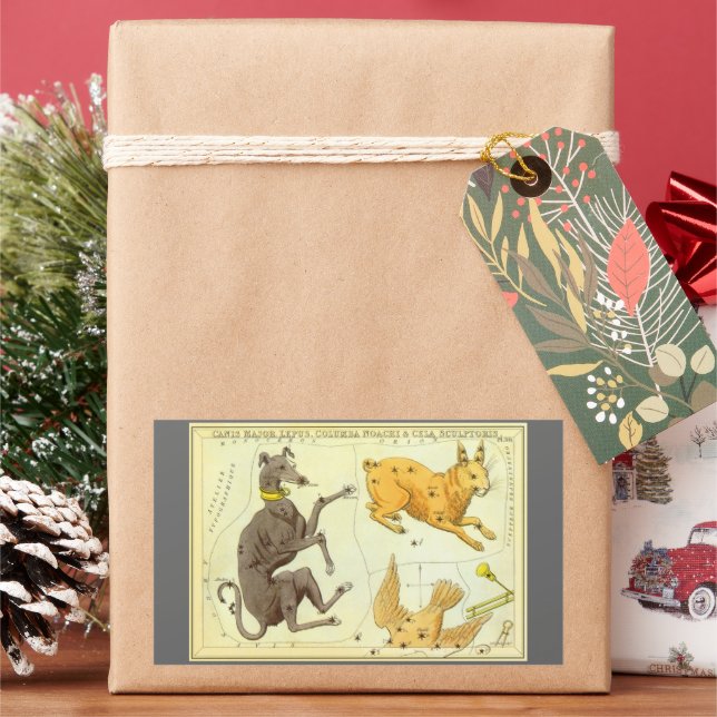 Adesivo Retangular Espelho da Urânia, Mapa Celestial da Astronomia Vi (Feriado)