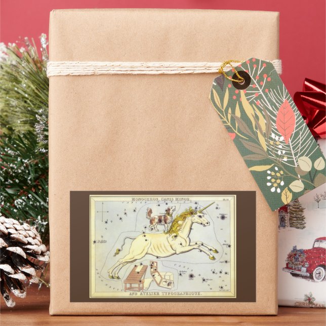 Adesivo Retangular Espelho de Urânia, Mapa Celeste de Astronomia Anti (Feriado)