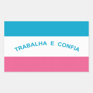Adesivo Retangular Espírito Santo, bandeira estadual brasileira Stick