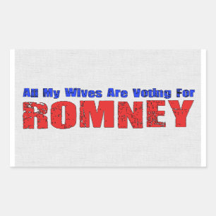Adesivo Retangular Esposas para Romney