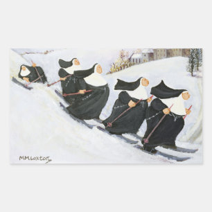 Adesivo Retangular Esqui